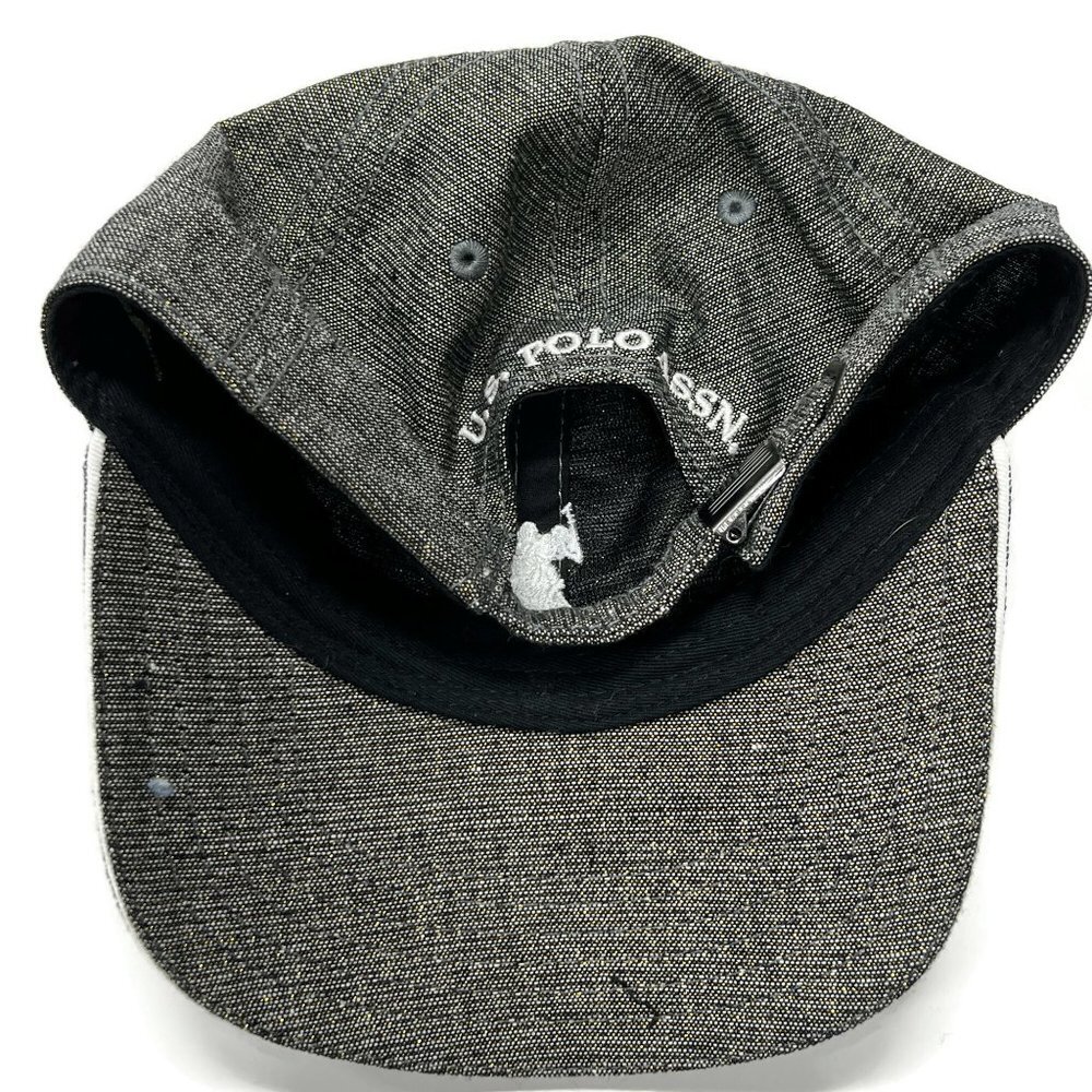 US Polo Assn Adjustable Baseball Cap Hat Gray Sparkly USPA - Picture 7 of 8